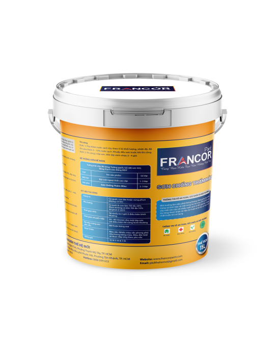 Francor Waterproof - Sơn chống thấm màu