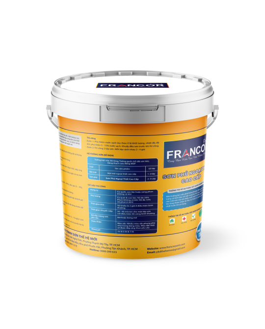 Francor Matt Shield - Sơn phủ ngoại thất cao cấp mờ